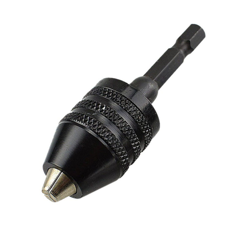 1/4In Keyless Drill Bit Chuck Hex Shank Adapter Converter Quick Change 0.3-6.5Mm 9422877880454