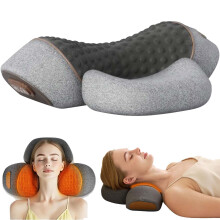 Artuvate 3-in-1 Neck Massager with Heat, Rechargeable & Ergonomic Memory Foam Pillow – Compatible with Artuvate Fisiorest