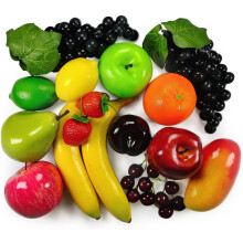 Lot de 20 fruits artificiels – Idéal pour la décoration intérieure, les fêtes, Noël et les séances photo – Compatible avec les présentoirs