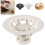 Blomsterformet Baozi Maker 7,1 tommer hvid dumplingpresse 1