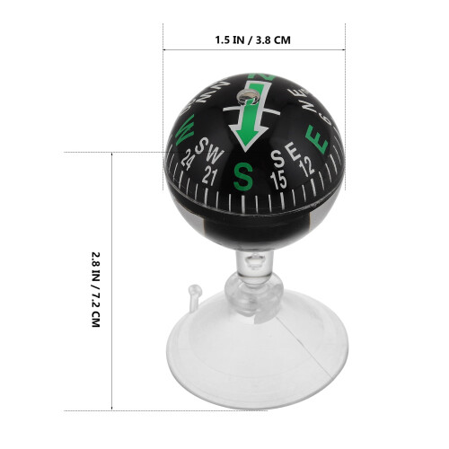 Marine Dashboard Automatic Compass Car Compass Suction Cup 7.20X3.80X3.80CM 1