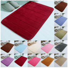 Tapis de bain antidérapant en mousse à mémoire de forme 40 x 60 cm