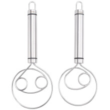 Danish Dough Whisk, 2 Pack Premium Stainless Steel Dutch Whisk, Large Hand Mixer Artisan B2Xk3743