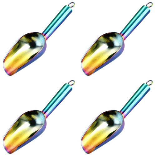 Conjunto de 4 colheres multiuso em aço inoxidável