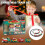 Mini Christmas Train Set Electric with 4 Carriages and 6