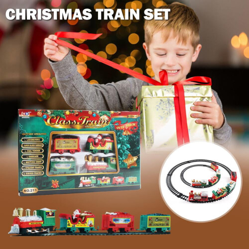 Christmas Electric Train Set for Kids Ages 3-8 1