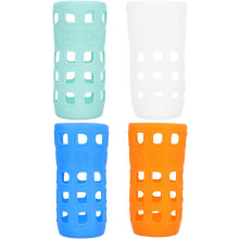 Manchons en silicone pour bouteilles en verre (lot de 4)