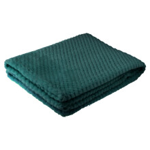 Thickened Color Pineapple Grid Blanket Coral Fleece Lightweight Blanket