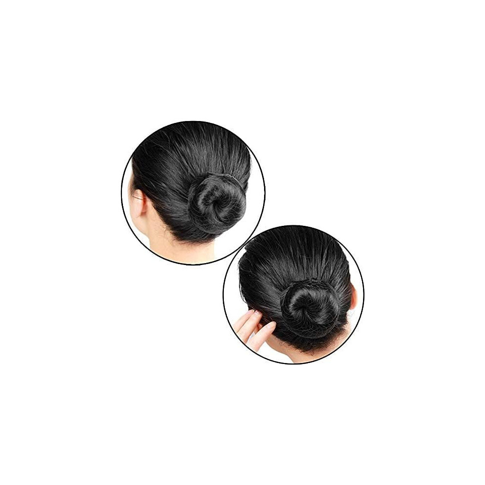 Hair Net 100 Pcs, 22 Inches Hair Nets Elasticity Invisible Elastic Mesh for Food Service, Ballet Bun, Sleeping, Women and Wig (100, Black)