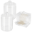 Διανομέας αποθήκευσης μπατονέτας Quaqdae Qtip Holder, διαφανής θήκη μπατονέτας από 2
