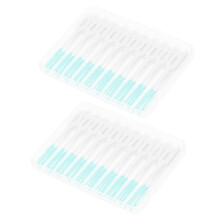 Gum Interdental Brush 160 Pcs Tooth Floss Cleaners Flossers Housef Pick Dispenser Reusable Tpe