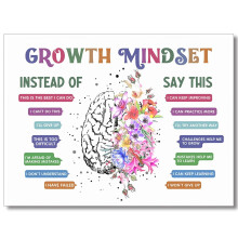 Posters met positieve affirmaties voor een groeimindset voor kinderen – Calm Corner