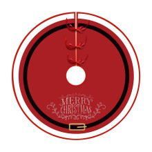 Red Faux Fur Christmas Tree Skirt Extra Large 72 Inch Jumbo Plush Tree Mat for Big Christmas Trees Holiday Decor