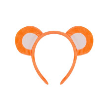 Diadema con orejas de oso, pajarita y cola.