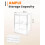 Large Bread Box for Kitchen - 4 Layer Airtight Storage Container, Clear Transparent Design, Adjustable Dividers 1