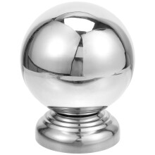 Boule de jardin réfléchissante en acier inoxydable poli argenté, décoration extérieure