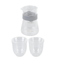 Ensemble cafetière à filtre en borosilicate – Double couche,