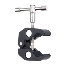 Super Crabbing Clamp With 1/4inch 3/8inch Thread Hole Cold Shoe Mount Arm For Monitor Stand Led Video Light Clamp