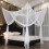 Bed Canopy Net with Skirt 4-Sided Full Coverage for Twin Bed 4