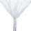 Grey door string curtain with silver thread and fringe 1
