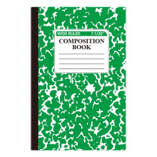 Notizbuch mit Marmormuster, liniert, 60 Seiten, Fadenbindung, Grün – Hübsches Notizbuch zum Festhalten von Notizen