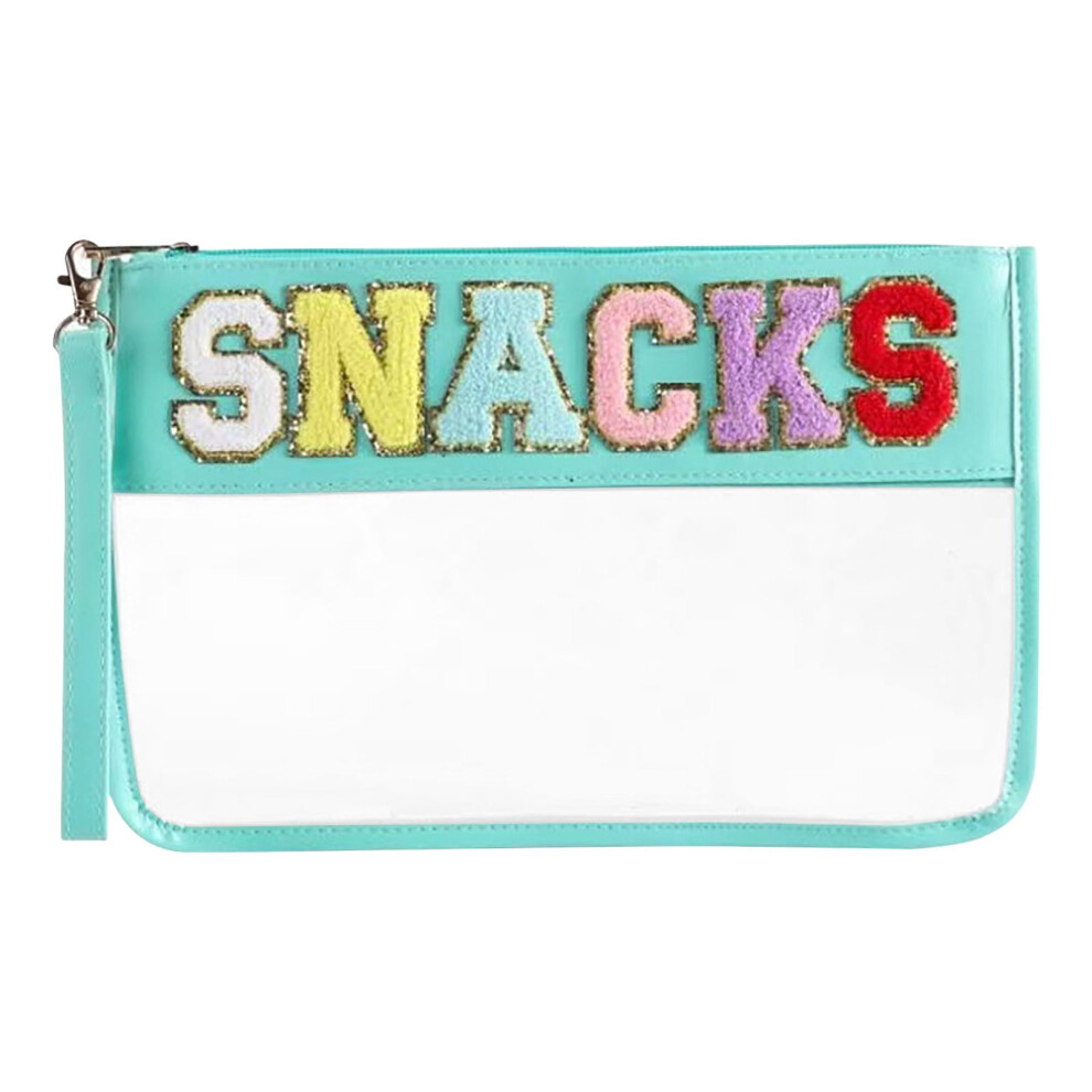 Transparent snack Storage Bag - Waterproof Zipper Pouch for Snacks, Makeup & Toiletries | Handheld Travel Organizer(E)