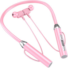 Écouteurs Bluetooth 5.0 à tour de cou avec micro, réduction de bruit, design sport — Compatibles avec Android et iOS
