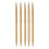 Carbonized Bamboo Double-Pointed Knitting Needles 6mm 20cm 1