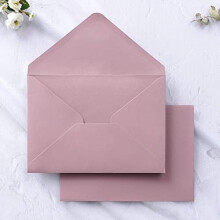 A7 envelopes dusty rose matte 5.25x7.25 inch 50 pcs