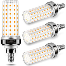Ampoules E12, ampoules maïs 20 W (équivalent 150 W), 2 500 lumens, blanc chaud 3 000 K, non dimmables, culot E12 (lot de 4).