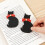 Kitten Leather Page Holder Divider Student Teacher Reading Accessory 6