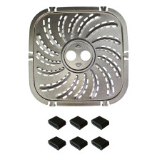 Square Nonstick Air Fryers Pad Baking Tray Cooking Liners Air Fryers Accessory Air Fryers Plate Carbon Steel Texture