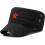 Gorra militar vintage con la estrella roja del ejército de Mao 1