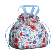 Sac à lunch à cordon Pioneer Flower pour femmes – Isotherme, anti-taches, multipoches, idéal pour le bureau
