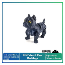 3D-geprint bulldogfiguurtje met beweegbare gewrichten