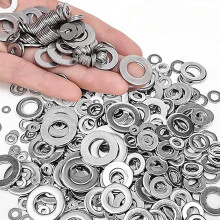 105pcs 304 Stainless Steel Flat & Fender Washers Kit (M3–M10, 6 Sizes) – Compatible with Screws, Bolts, Home/Industrial/Automotive Use