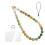 Cordão para câmera feito à mão com miçangas de ágata pavão verde, alça de pulso e chaveiro – Compatível com iPhone/Android 1