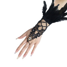 Fingerless Gloves for Women Fitness With Feature Knitting Cold Weather Fleece Fall Fashion Womens Mittens Black