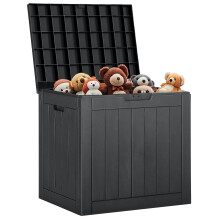 Resin Deck Box Waterproof UV Resistant 31 Gallon