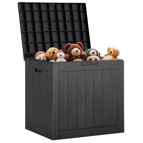 Resin Deck Box Waterproof UV Resistant 31 Gallon
