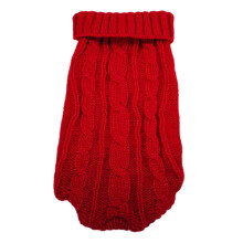 Tröja Extra Liten Stickad Chihuahuatröja Yorkie Teacup Tröjor För Liten Flicka Hane Höst Vinter Valp Katt Längd 16 cm (Nr 4 Storlek)