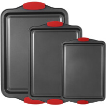 Little Small Baking Sheets Nonstick Set of 2 (9.5inch X 7.1inch) - 8 Inch Nonstick Baking Toaster Oven Tray Cookie Sheets, 1 or 2 Person Household