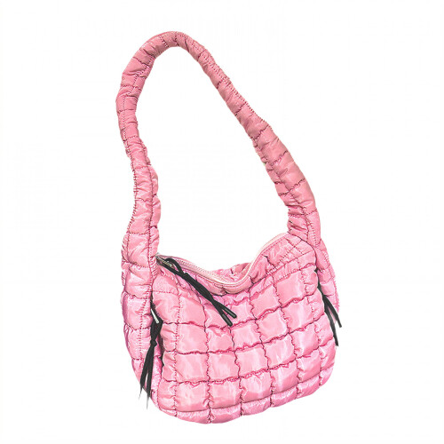 Τσάντα GASTROPOD Puffy Tote, με λείο φερμουάρ, αντι-τραβηχτή τσάντα Puffy, ανοιχτό ροζ