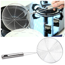 Stainless Steel Spider Strainer/Skimmer/Ladle for Cooking and Frying, Kitchen Gadgets Wire Strainer Pasta Strainer Spoon, 6.0x13.5"