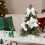 30cm Pre-Decorated Mini Christmas Tree Silver 5