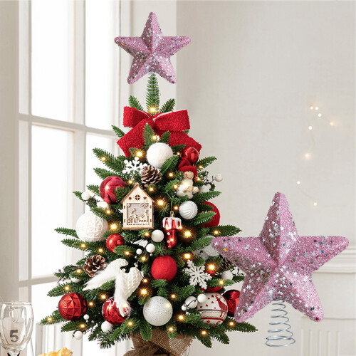 Purple Foam Christmas Tree Topper Star 20cm 2