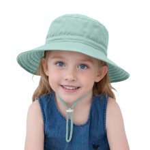 Toddler Sun Hat for Boys & Girls 0-6Y, Breathable Fisherman Cap, Lightweight Summer Beach Hat – Green, Compatible with 2-6 Years