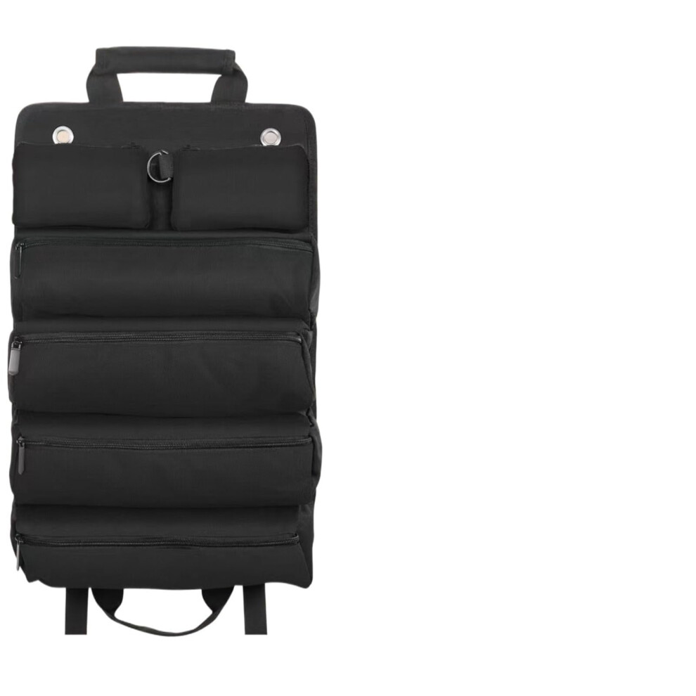 Heavy Duty Tool Roll Bag With Detachable Pouches, Compatible With Mechanic & Electrician Tools Â Black 9418476612756