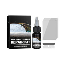 Windschutzscheiben-Reparaturset, Schnellreparaturflüssigkeit für Autoglasrisse, schnell wirkende Lösung zur Reparatur von Steinschlägen und