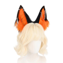 Diadema con orejas de animales, accesorio para peinar el cabello, diadema de felpa suave, tocado para cosplay para fans del anime y festivales de